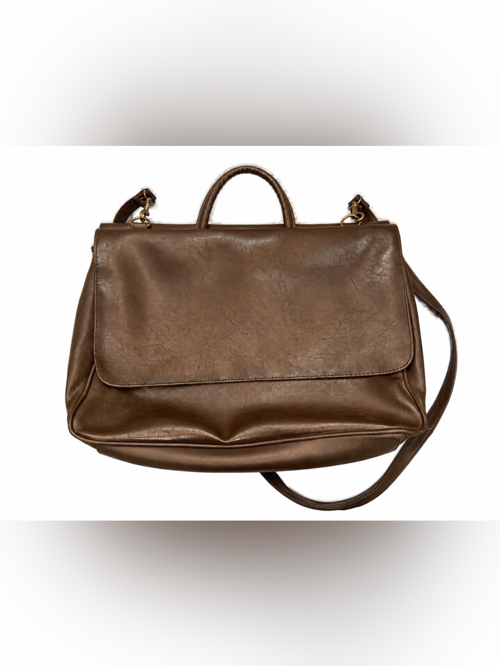 Women's Brown Laptop Bag - Classic Work Briefcase